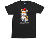 Santa Corgi Christmas T-shirt, Cute Royal Dog Xmas Eve Gift Tee For Dog Lovers