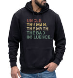 Uncle Gift Hoodie The Man Myth Legend Funny Family Hooded Fathers Day Dad Mens Jumper