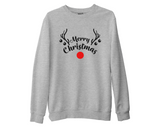 Red Nose Reindeer Sweatshirt Merry Christmas Jumper Santa Rudolph Face Xmas Top