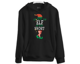 Christmas Slogan Hoodie, Unisex Xmas Hoody, Funny Elf Hat and Legs Sweatshirt