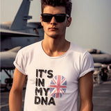 IT'S IN MY DNA T-shirt British Flag Tee Union Jack Top UK Ethnicity Shirt Unisex