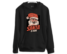 Adult Christmas Joke Hoodie | Funny Santa is Real Hoody Xmas Party Gifts for Men