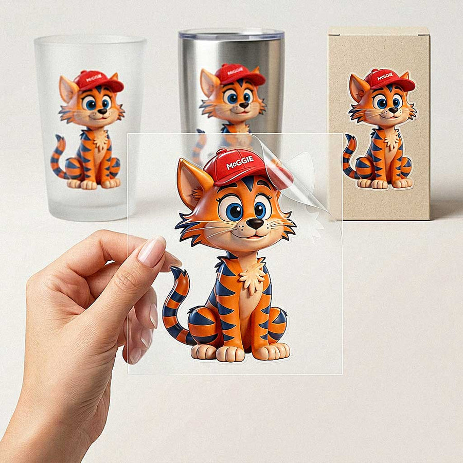 Personalised 3D UV DTF Stickers DIY Crafts and Custom Logo Decals