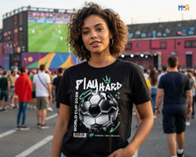 Play Hard Football World Cup T-shirt Canada USA Mexico Streetwear Tee