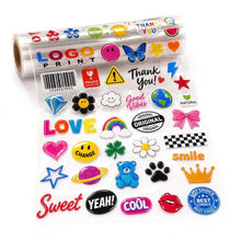 Custom 3D UV DTF Stickers Personalised Waterproof Logo Decal Transfers
