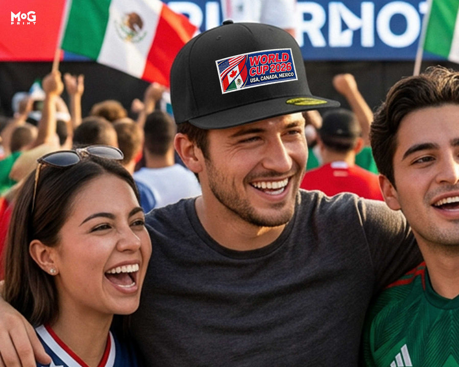 World Cup 2026 Snapback Hat USA Canada Mexico Flag Football Fan Cap