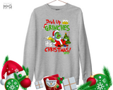 Drink Up Grinches Christmas Sweatshirt, Grinchmas Jumper, Xmas Top for Men Women