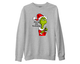 Funny Grinch Christmas Sweatshirt Grinchmas Cheer Up Dude Jumper Xmas Gift Top