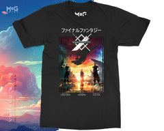 Final Fantasy 7 T-shirt Cloud Sephiroth Zack FF7 Retro Gamer Tee FFVII Gaming Shirt