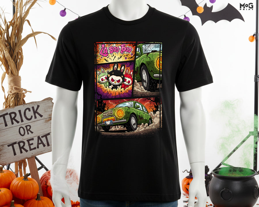 Halloween Haunted Macaron T-shirt Spooky Cartoon Trick or Treat Shirt