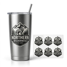 Custom 3D UV DTF Transfers Raised Stickers for Cups, Tumblers & Logos