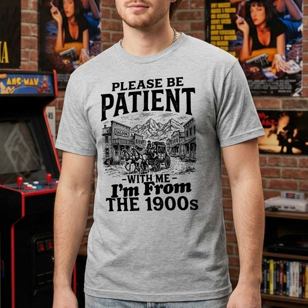 I'm From The 1900s Meme T-shirt Vintage Age Joke Humour Tee for Dad