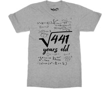 21st Birthday T-shirt Funny Math Square Root 441 21 Years Old Bday Tee