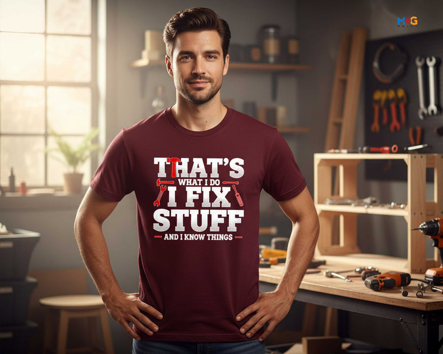 Funny Handyman Repair T-shirt Mechanic Joke Dad Tee Father’s Day Gifts