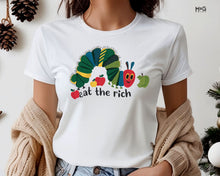 Funny Eat The Rich T-shirt Hungry Caterpillar World Book Day School Tee