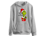 Funny Grinch Christmas Hoodie Grinchmas Cheer Up Dude Hoody Xmas Party Gifts