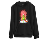 Christmas Is Coming Hoodie Grinch on Candy Cane Throne Hoody Funny Xmas Gifts