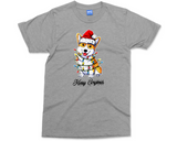 Santa Corgi Christmas T-shirt, Cute Royal Dog Xmas Eve Gift Tee For Dog Lovers