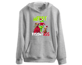 Merry Kiss My Ass Hoodie, Unisex Xmas Hoody, Funny Grinch Jumper for Men Women