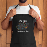 Funny Christmas Anxiety Apron Xmas Light Kitchen Supplies Chef Present