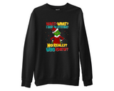 Grinch Sweatshirt for Christmas, Unisex Xmas Upper, Grinchmas Top for Men Women