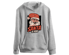 Adult Christmas Joke Hoodie | Funny Santa is Real Hoody Xmas Party Gifts for Men