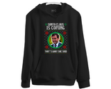 Hilarious Joke Santa is Coming Retro Christmas Hoodie, The Office Unisex Jumper