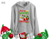 Drink Up Grinches Christmas Hoodie, Unisex Xmas Sweatshirt, Grinchmas Jumper