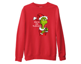 Funny Grinch Christmas Sweatshirt Grinchmas Cheer Up Dude Jumper Xmas Gift Top