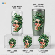 3D UV Stickers for Tumblers and Cups Durable Drinkware Decal Set