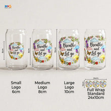 3D UV Stickers for Glass Cups Permanent Glassware Decals and Labels