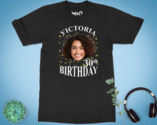 Custom Face 30th Birthday Group T-shirt Personalised Photo Party Top