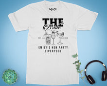 Personalised Bride Name Bachelorette 2026 Matching T-shirt for Friends