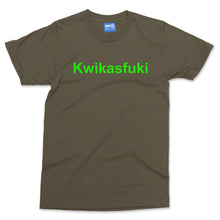Kwikasfuki Funny Motorcycle T-shirt Motorbike lover Parody Joke Biker Gifts Tee