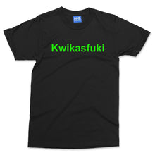 Kwikasfuki Funny Motorcycle T-shirt Motorbike lover Parody Joke Biker Gifts Tee