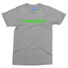 Kwikasfuki Funny Motorcycle T-shirt Motorbike lover Parody Joke Biker Gifts Tee