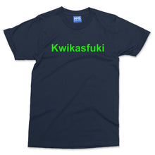 Kwikasfuki Funny Motorcycle T-shirt Motorbike lover Parody Joke Biker Gifts Tee