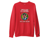 Hilarious Joke Santa is Coming Retro Christmas Sweatshirt, The Office Unisex Top