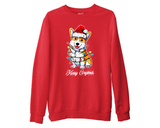 Santa Corgi Christmas Sweatshirt, Cute Dog Xmas Gift Sweater For Dog Lovers