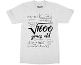 40 Years Old Square Root 1600 T-shirt 40th Birthday Gifts for Him Her