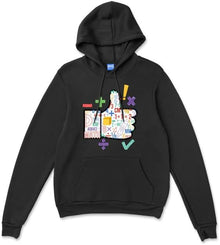 World Maths Day Hoodie, Children's Math Gifts, Colourful Numbers Symbols, 2026 School Maths Jumper, Mathematics Present for Boys Girls