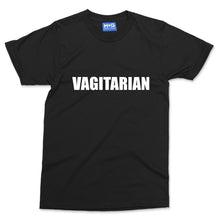 VAGITARIAN Slogan T-shirt Funny Rude Adult Tee Vegetarian Vegan Joke Top