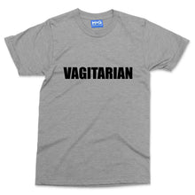 VAGITARIAN Slogan T-shirt Funny Rude Adult Tee Vegetarian Vegan Joke Top