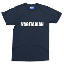 VAGITARIAN Slogan T-shirt Funny Rude Adult Tee Vegetarian Vegan Joke Top