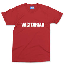 VAGITARIAN Slogan T-shirt Funny Rude Adult Tee Vegetarian Vegan Joke Top
