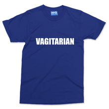 VAGITARIAN Slogan T-shirt Funny Rude Adult Tee Vegetarian Vegan Joke Top