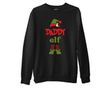 Custom Family Elf Christmas Sweatshirt, Group Matching Funny Santa Xmas Eve Top