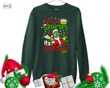 Drink Up Grinches Christmas Sweatshirt, Grinchmas Jumper, Xmas Top for Men Women