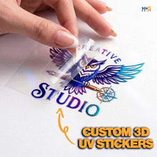 Personalised 3D UV DTF Stickers for Custom Packaging, Gifts & Labels
