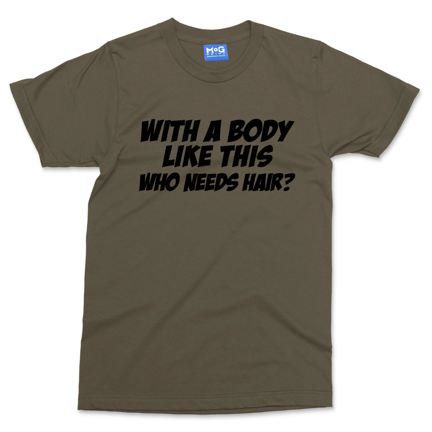 Who Needs Hair T-shirt Funny Bald Man Gym Bodybuilding Top Baldi Gift Men's Tee